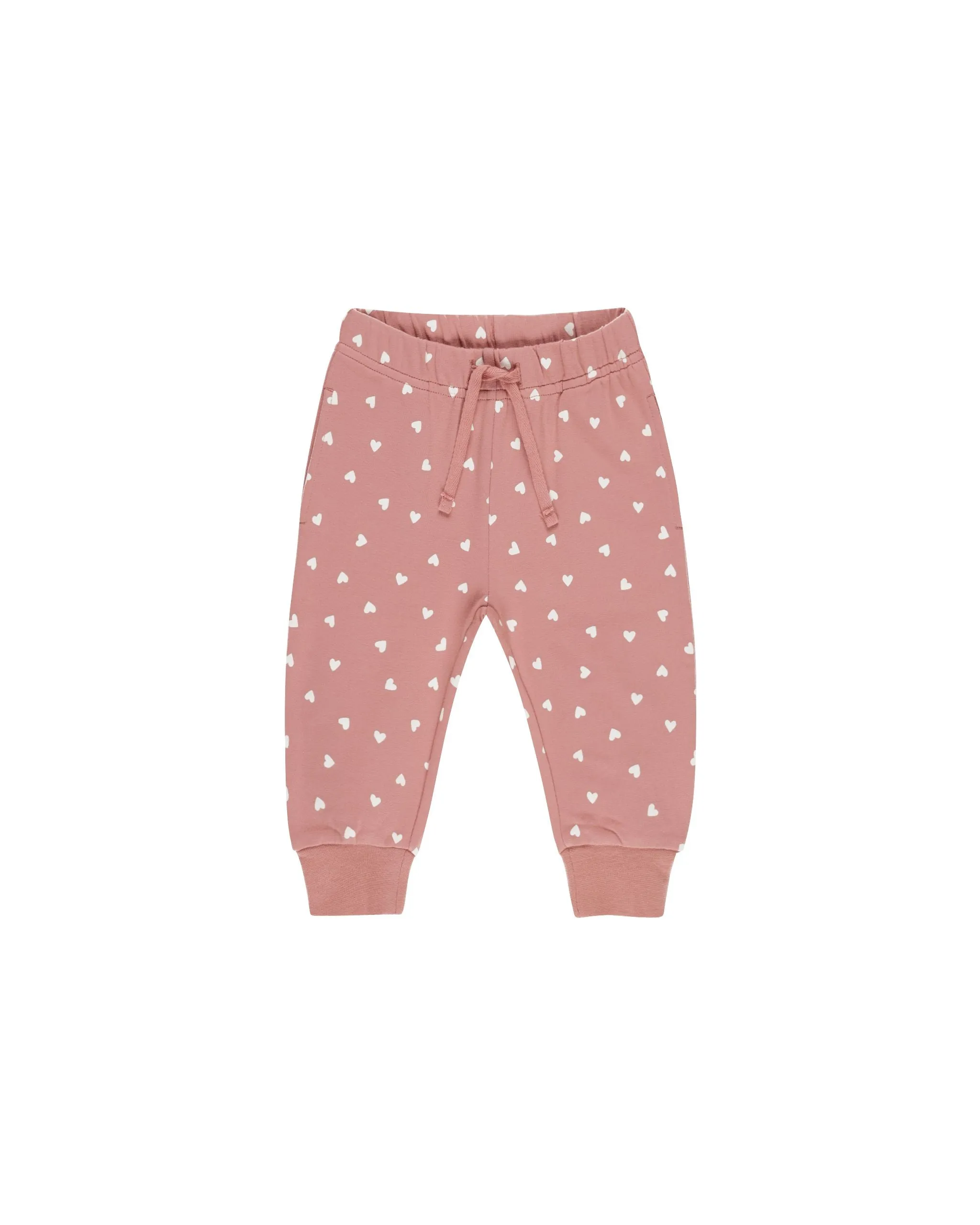 Relaxed Sweatpant - Tiny Hearts - Lipstick