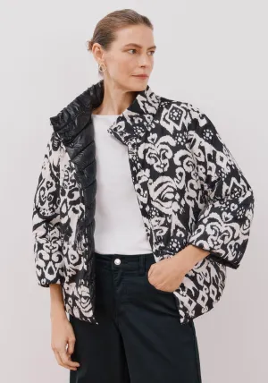 Reversible Short Padded Jacket - Black