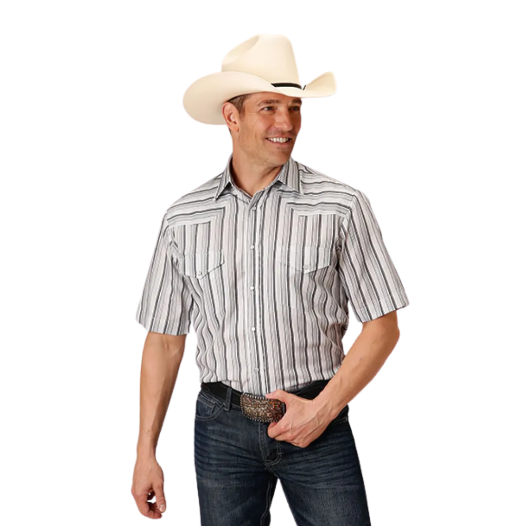Roper Men's Charcoal Stripe Western Shirt