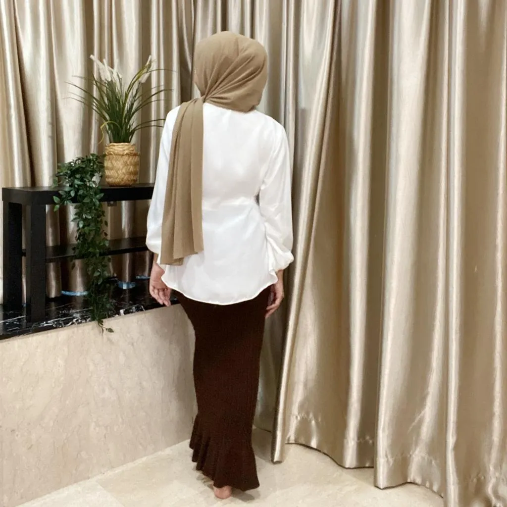 Ruffle Pencil Skirt