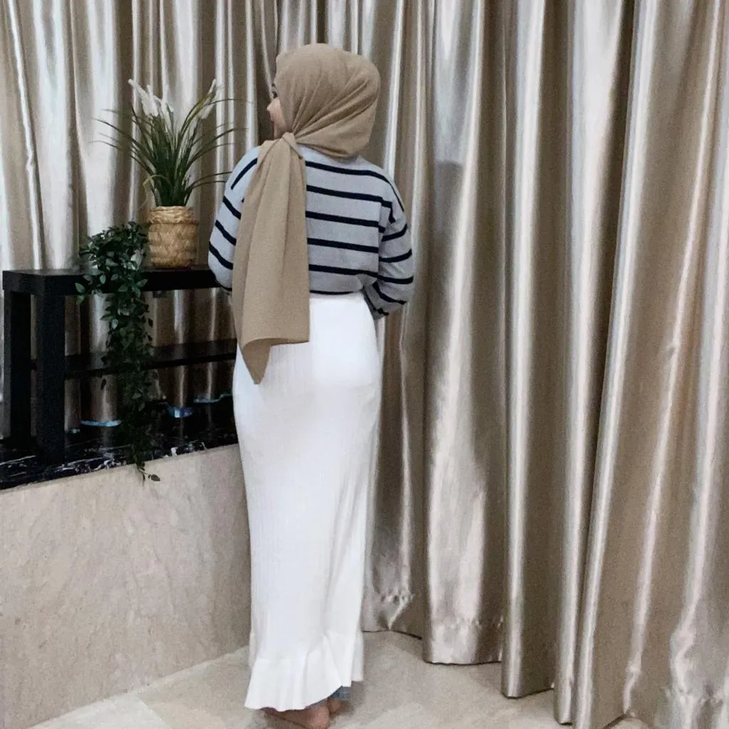Ruffle Pencil Skirt