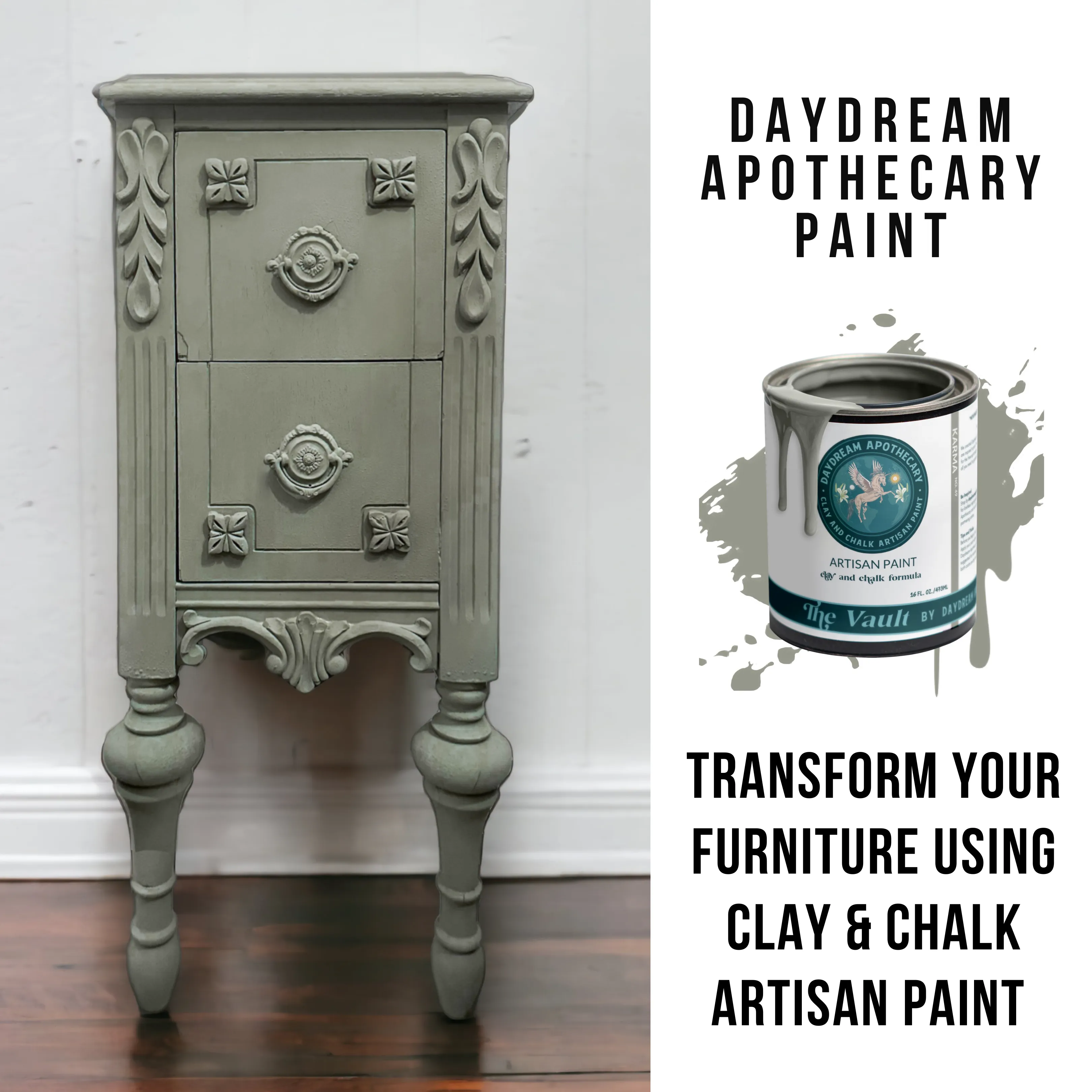 Sage Green Gray Chalk Paint Karma