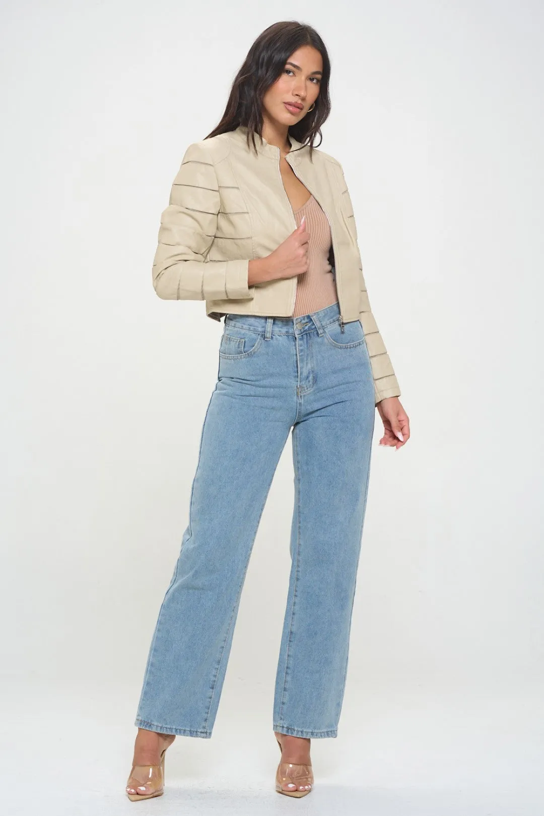 Savannah Breeze Moto Jacket (Cream)