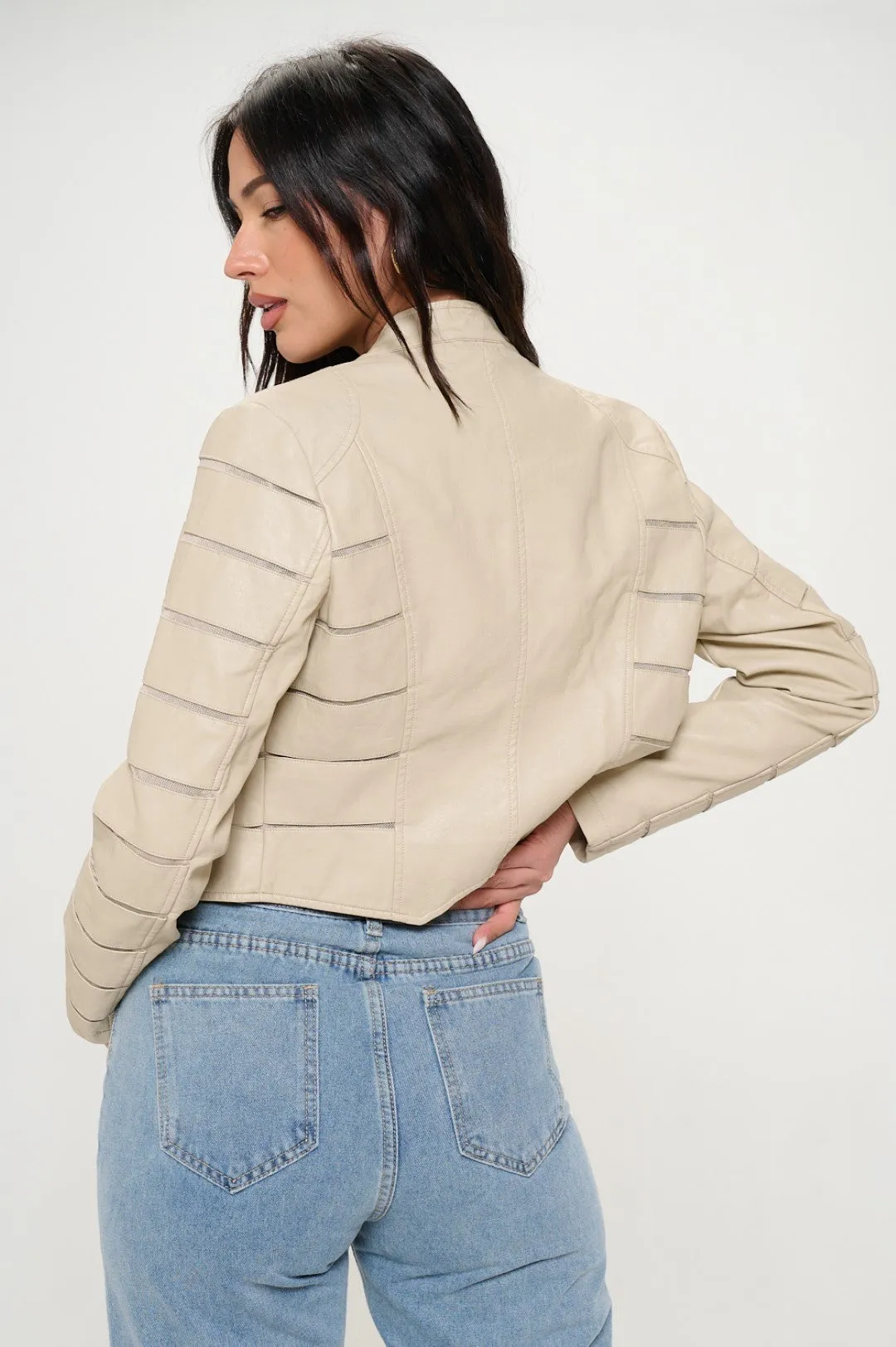 Savannah Breeze Moto Jacket (Cream)