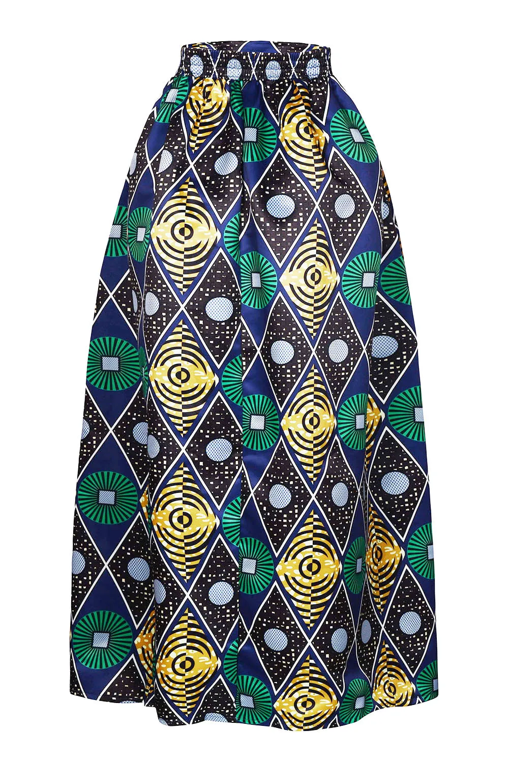 Sexy Chic Circle African Print Maxi Skirt