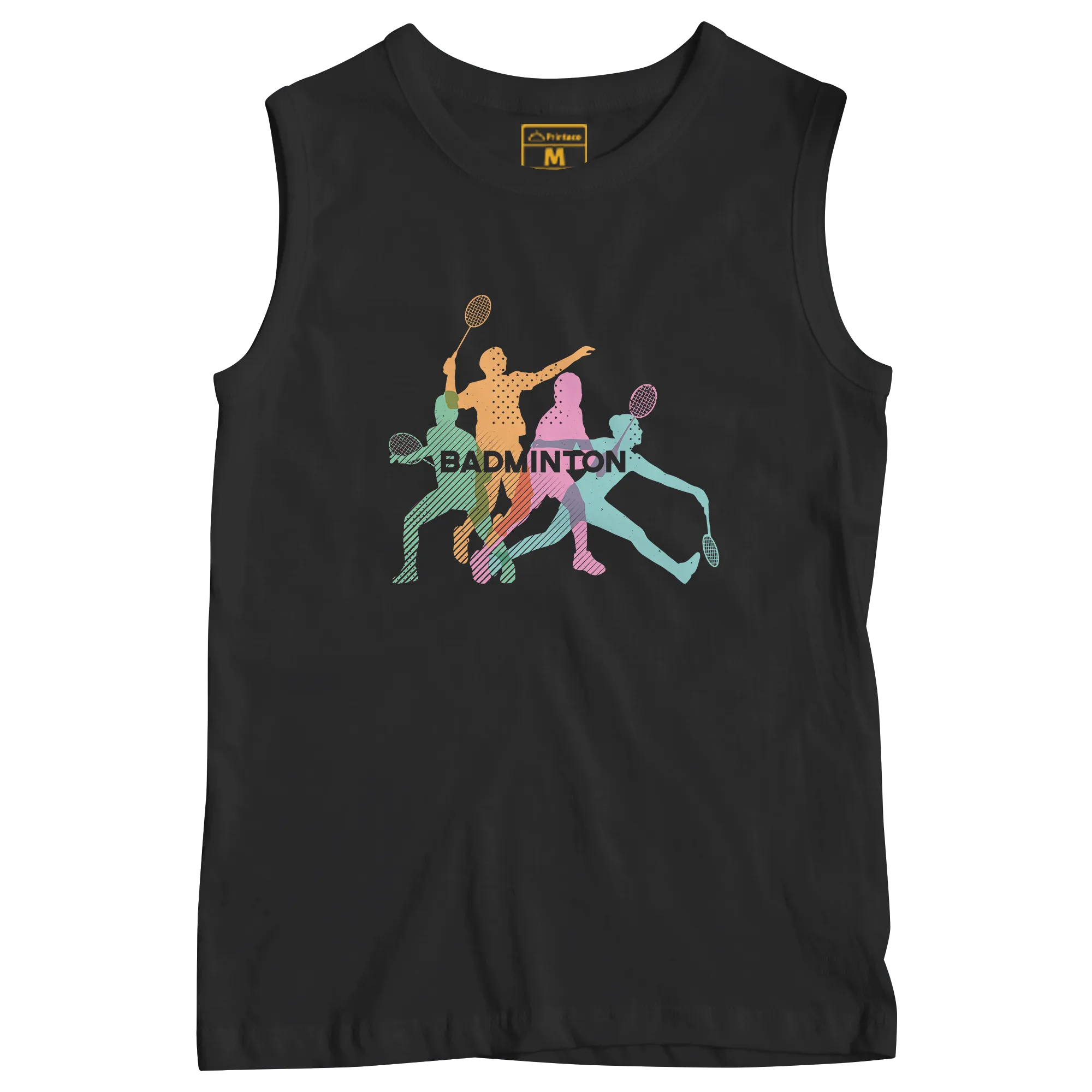 Sleeveless Drifit Shirt: Badminton Pastel