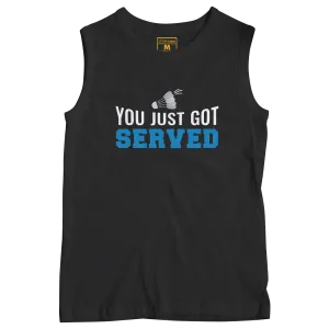 Sleeveless Drifit Shirt: Badminton Served