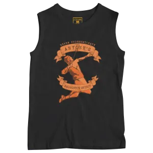 Sleeveless Drifit Shirt: Badminton Spirit