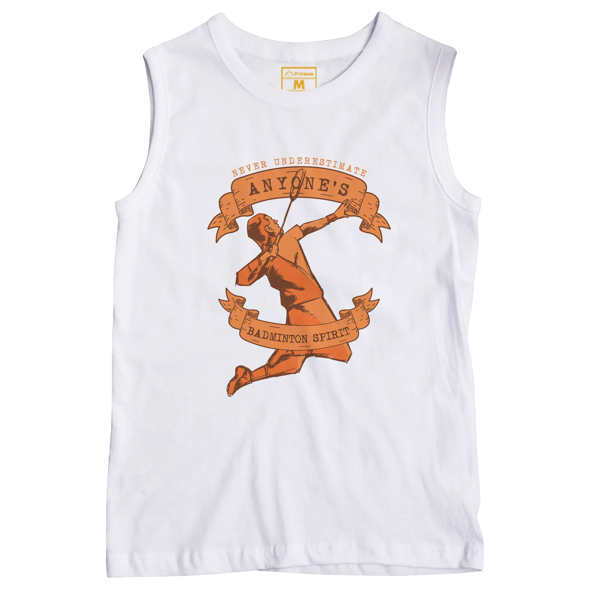 Sleeveless Drifit Shirt: Badminton Spirit