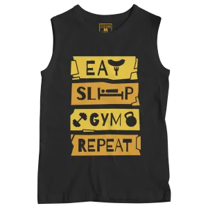 Sleeveless Drifit Shirt: Gym Repeat