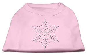 Snowflake Rhinestone Shirt  Light Pink XXXL(20)