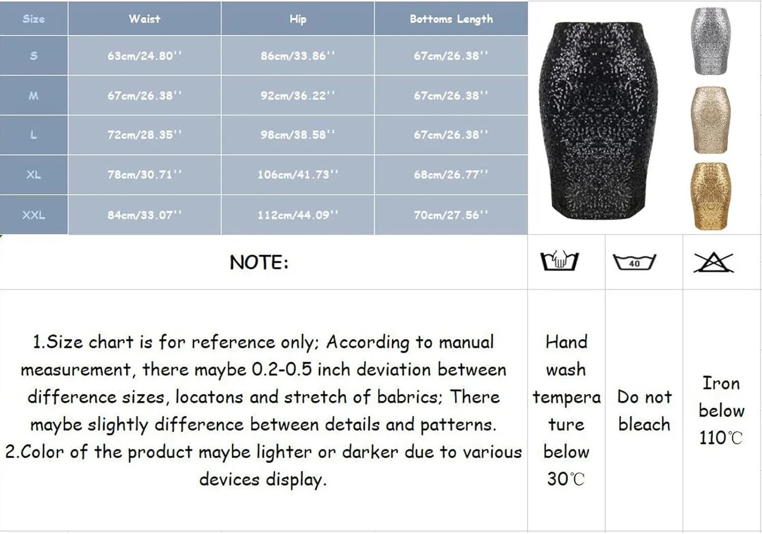 Summer Skirts for Women Trendy Sequin High Elastic Waist Slim Fit Midi Length Pencil A-Line Skirts Fashion Clubwear
