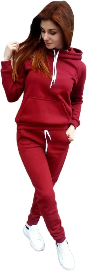 Sweat Shirt and Sweat Pants for Women Casual Sweatsuit Set Long Sleeve Pullover Drawstring Tracksuit Lounge Set