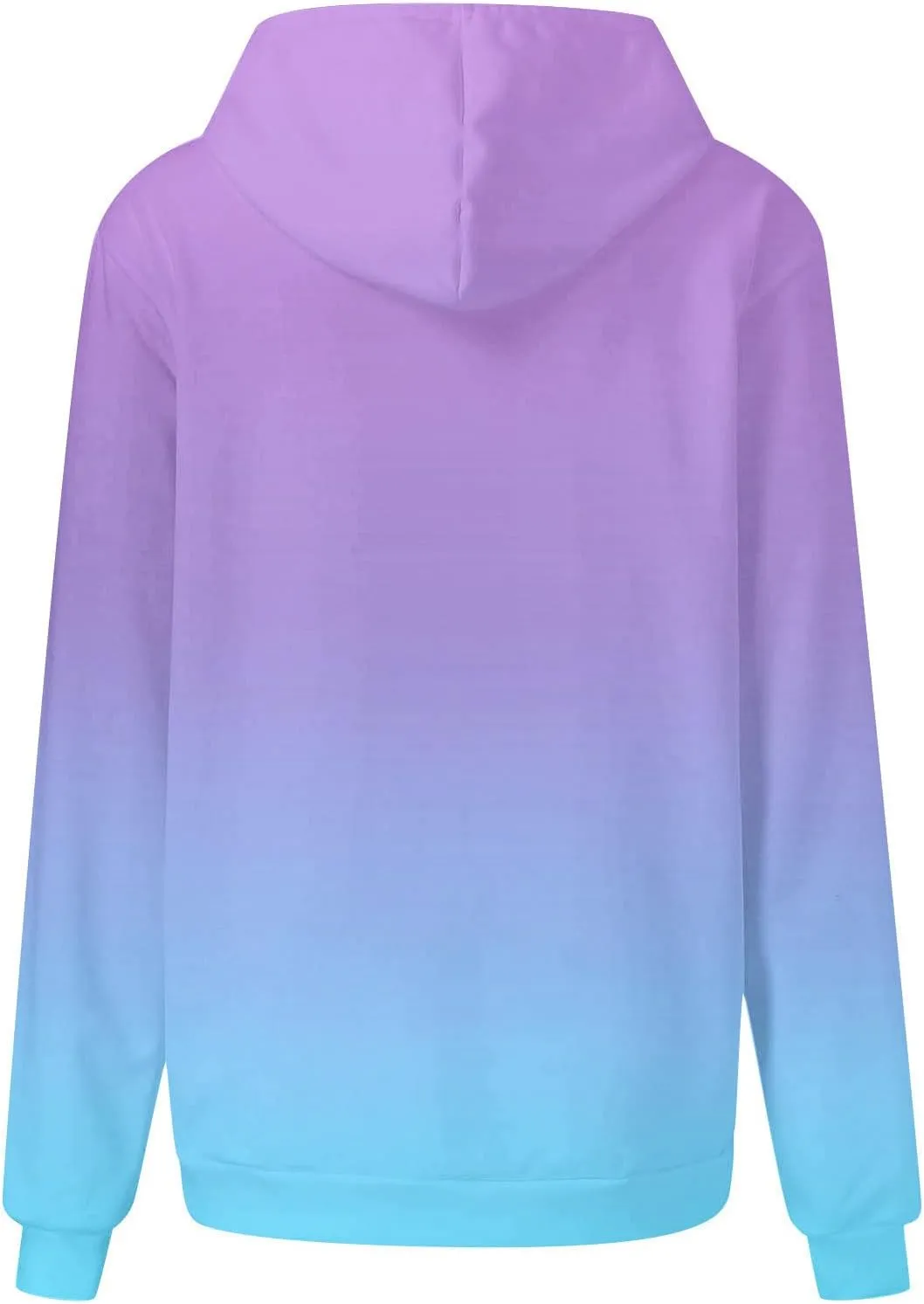 Sweatshirts for Women Trendy Gradient Hoodies Casual Drawstring Hoodie Teen Girl Oversized Sweatshirts with Pockets
