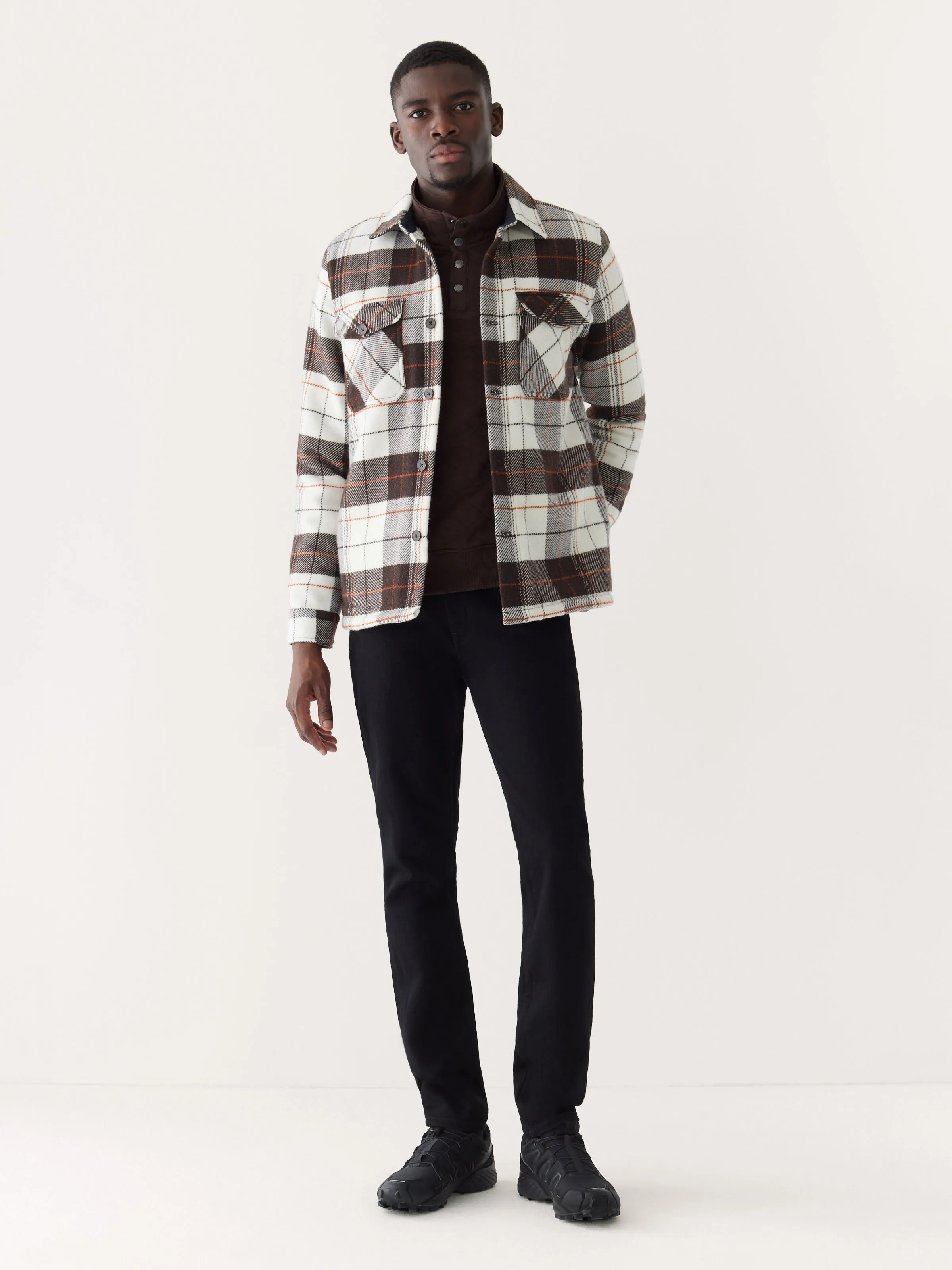 The Plaid Overshirt in Espresso