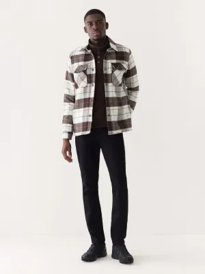 The Plaid Overshirt in Espresso