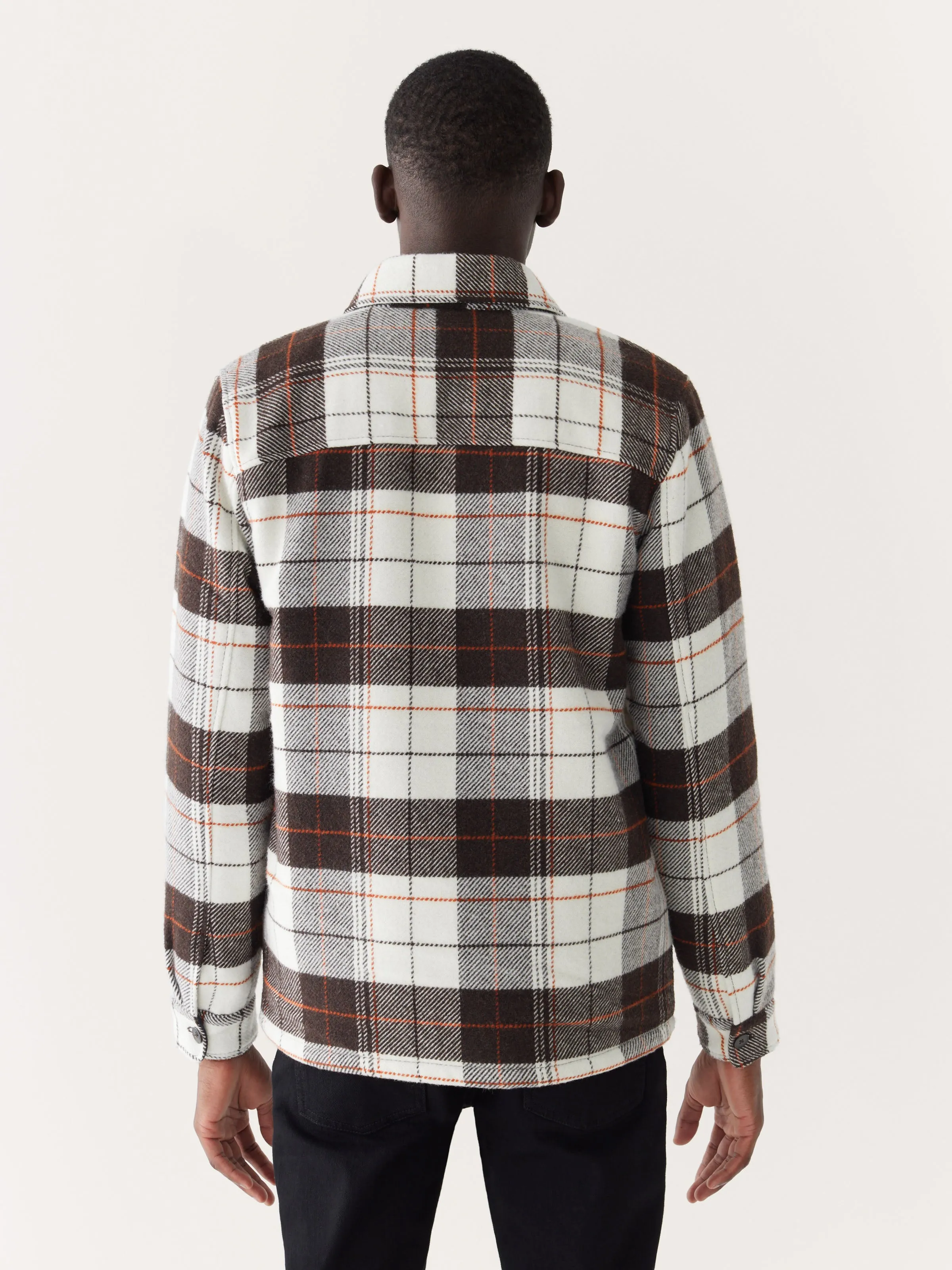 The Plaid Overshirt in Espresso