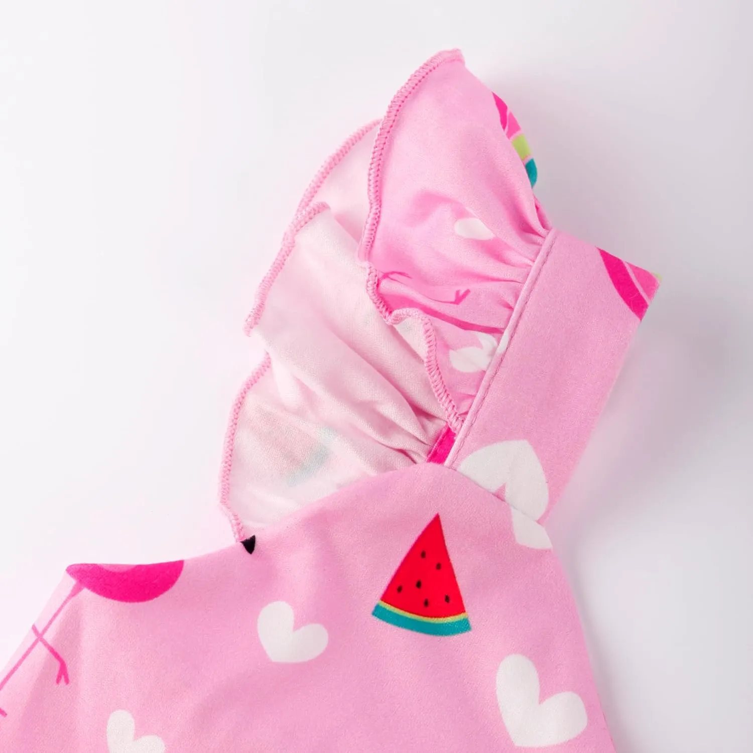 Toddler Girl Summer Dresses Kids Flutter Sleeve Casual Dress Vibrant Color Sundress 2-7 Years