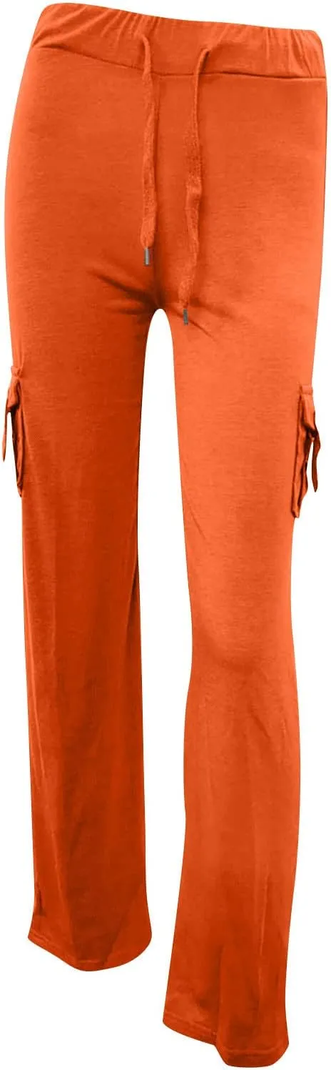 TUNUSKAT Cargo Pants Women Baggy High Waist Yoga Sweatpants Wide Leg Hiking Pants Y2k Combat Military Trousers Relaxed Jogger