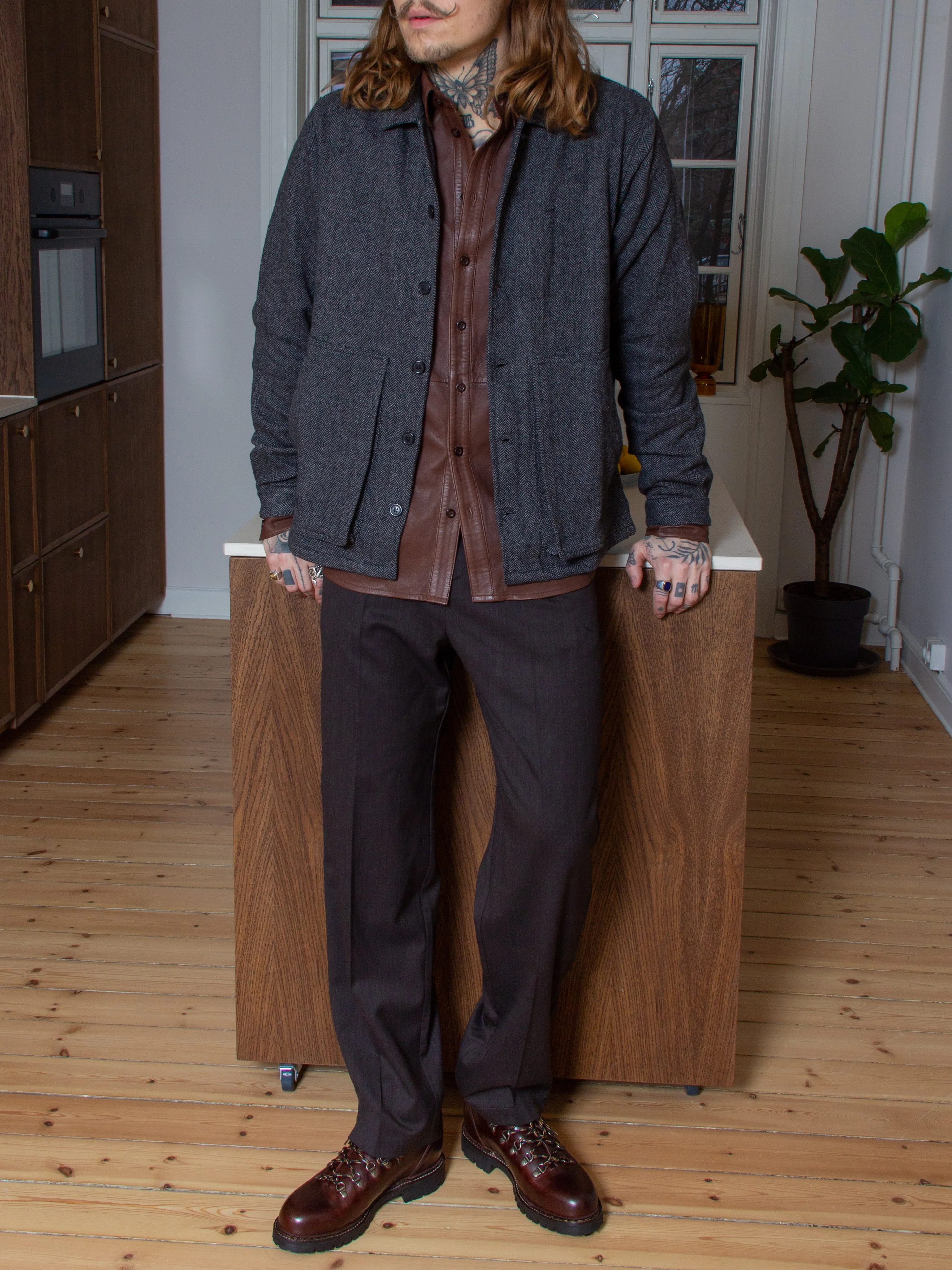 Uncle Bright, Jean, Grey Herringbone