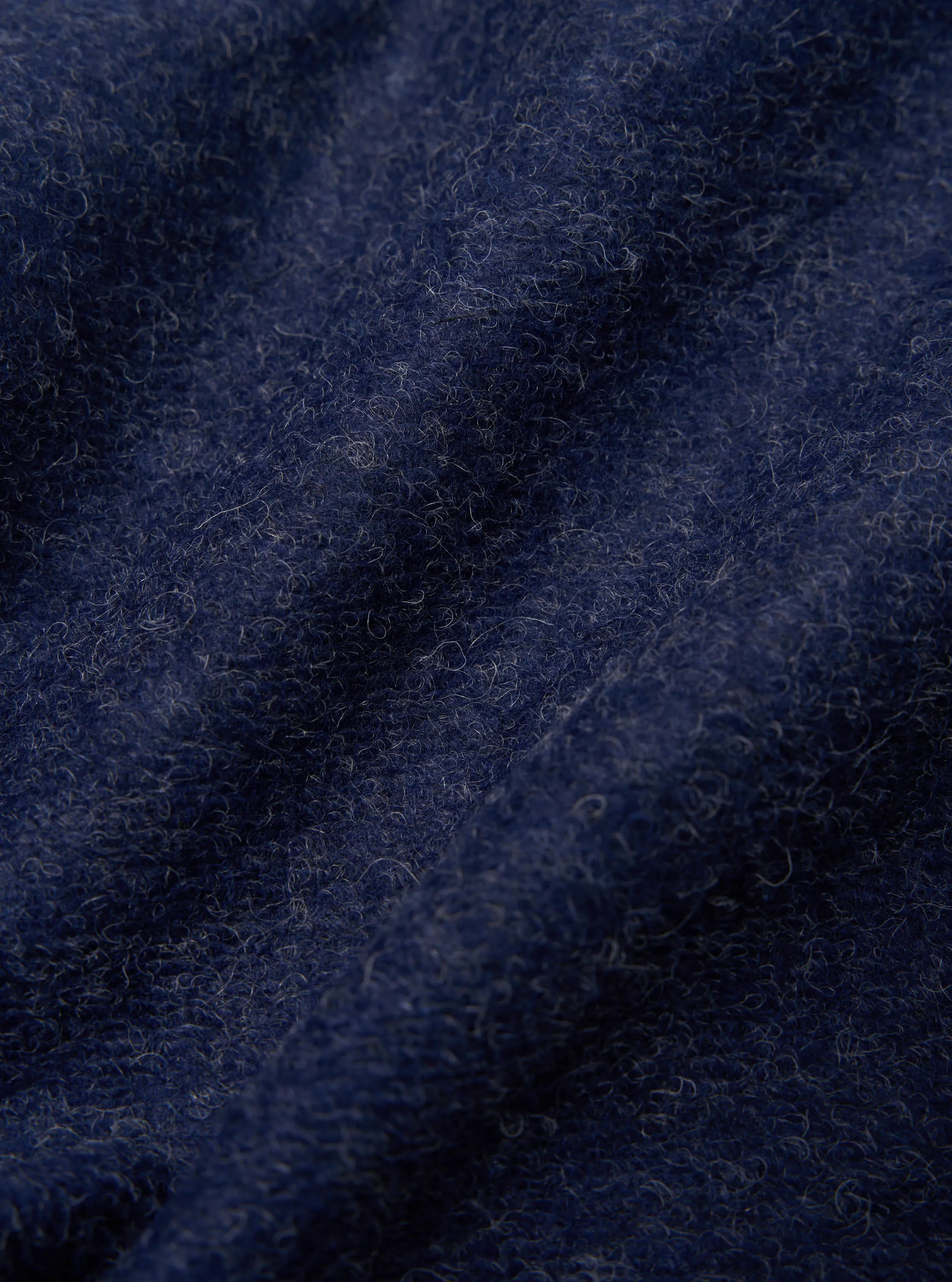 Universal Works Work Shirt in Navy Dam Marl