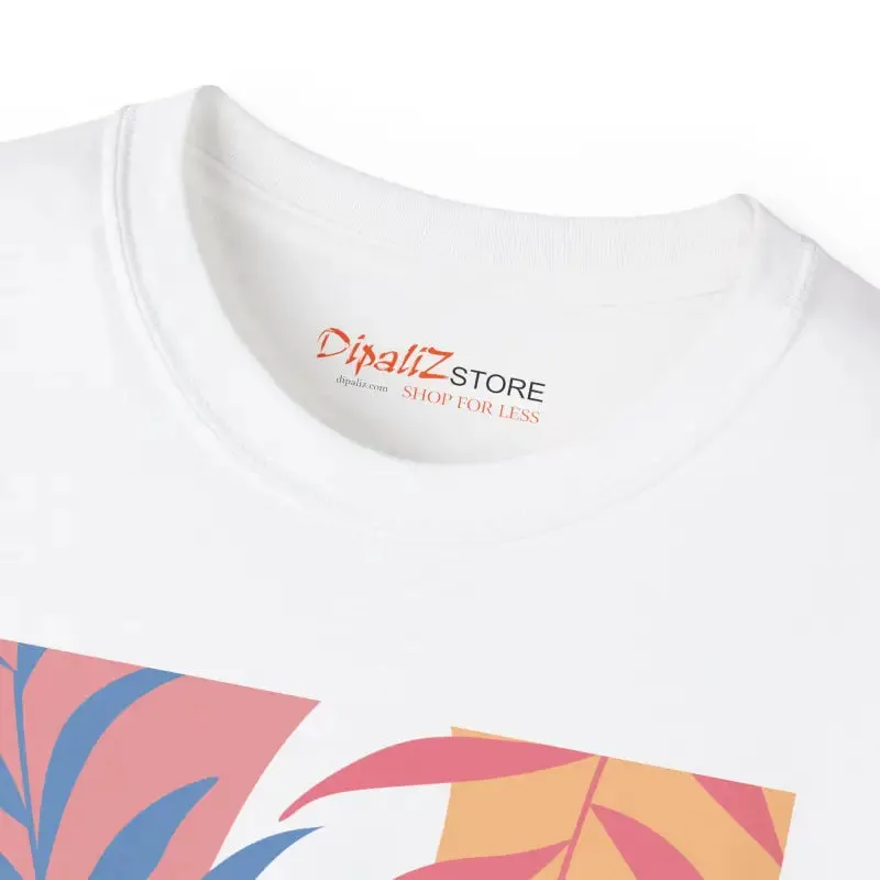 Vibrant Abstract Foliage Ultra Cotton Tee