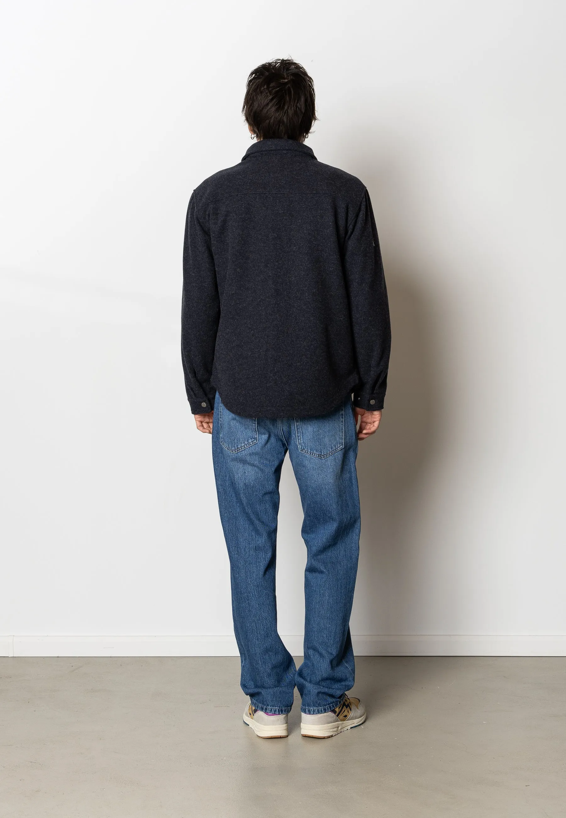 VILLAS OVERSHIRT - Dark Navy Melange