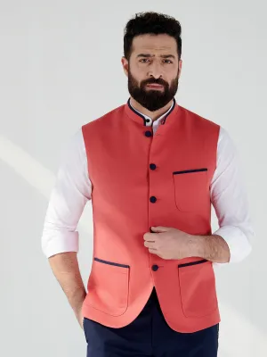 Watermelon Nehru Jacket