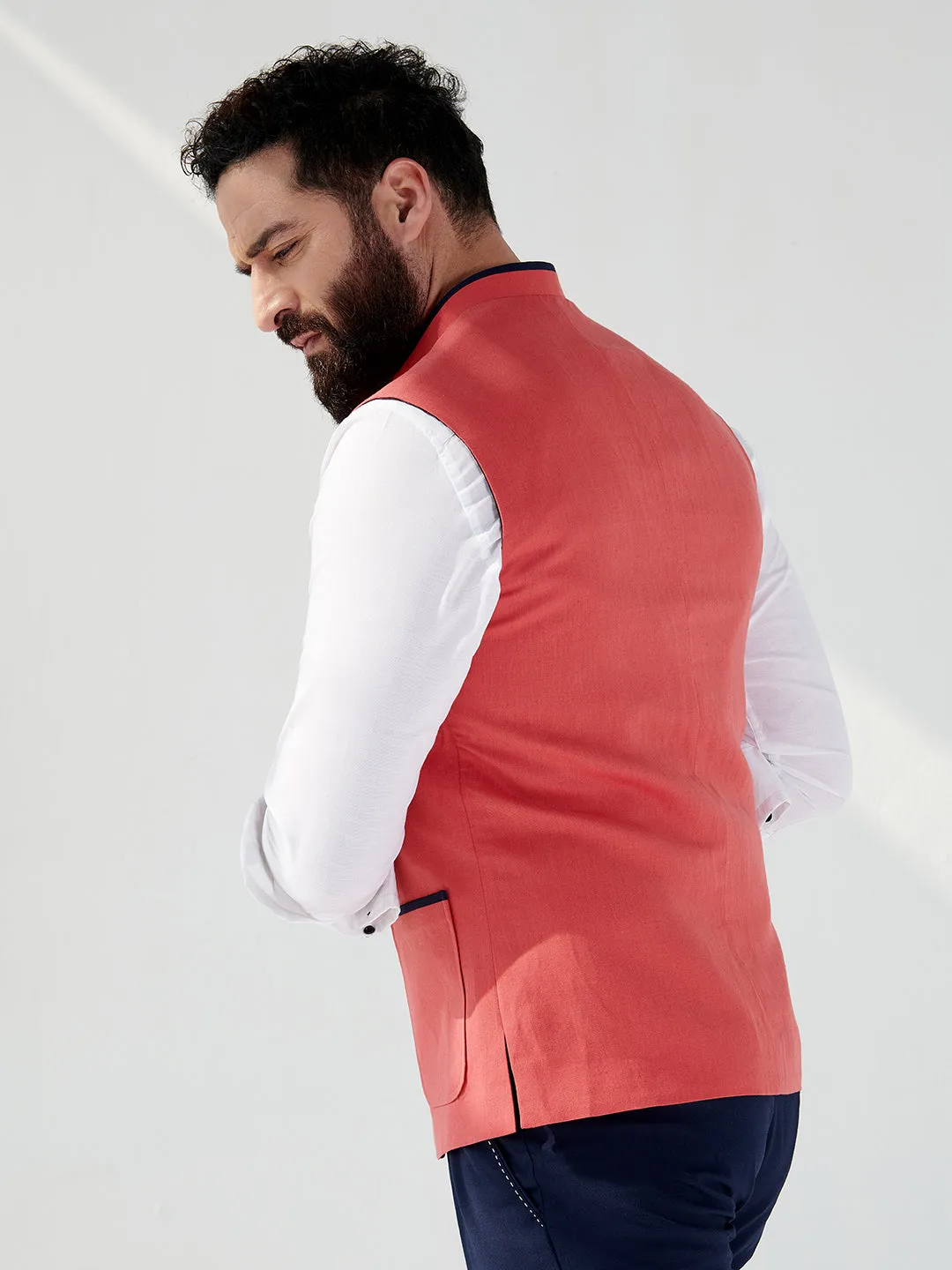 Watermelon Nehru Jacket