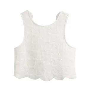 WAVY HEM QUILTED TOP
