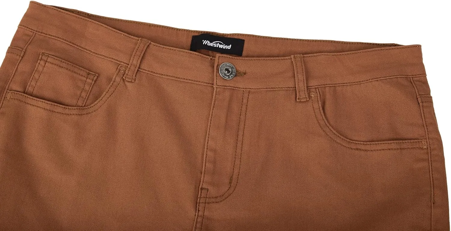 Wbestwind Men's Relaxed Stretch Vintage 60s 70s Bell Bottom Pants Fit 70s Disco Outfits Comfort Flared Retro Leg