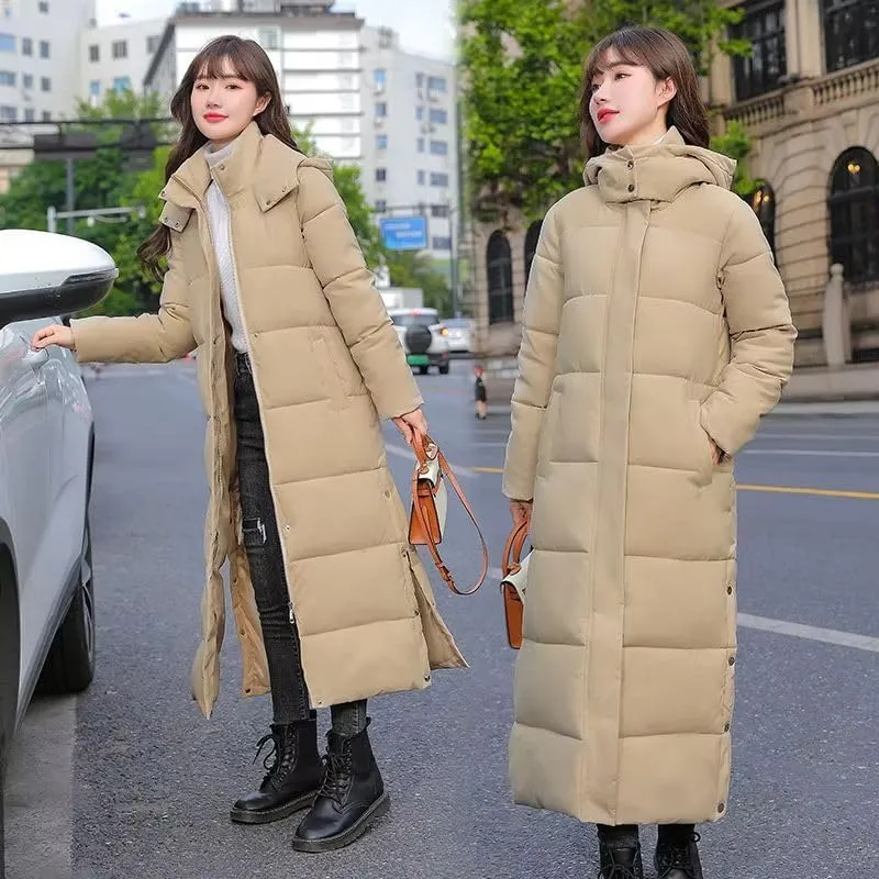 Winter Women Jackets long Parkas Hooded Cotton Padded Female Coat Warm Outwear Womens Parka Winter Coats