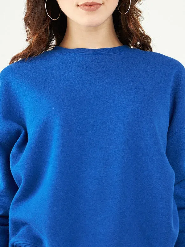 Women Blue Odor-Free Sweatshirt