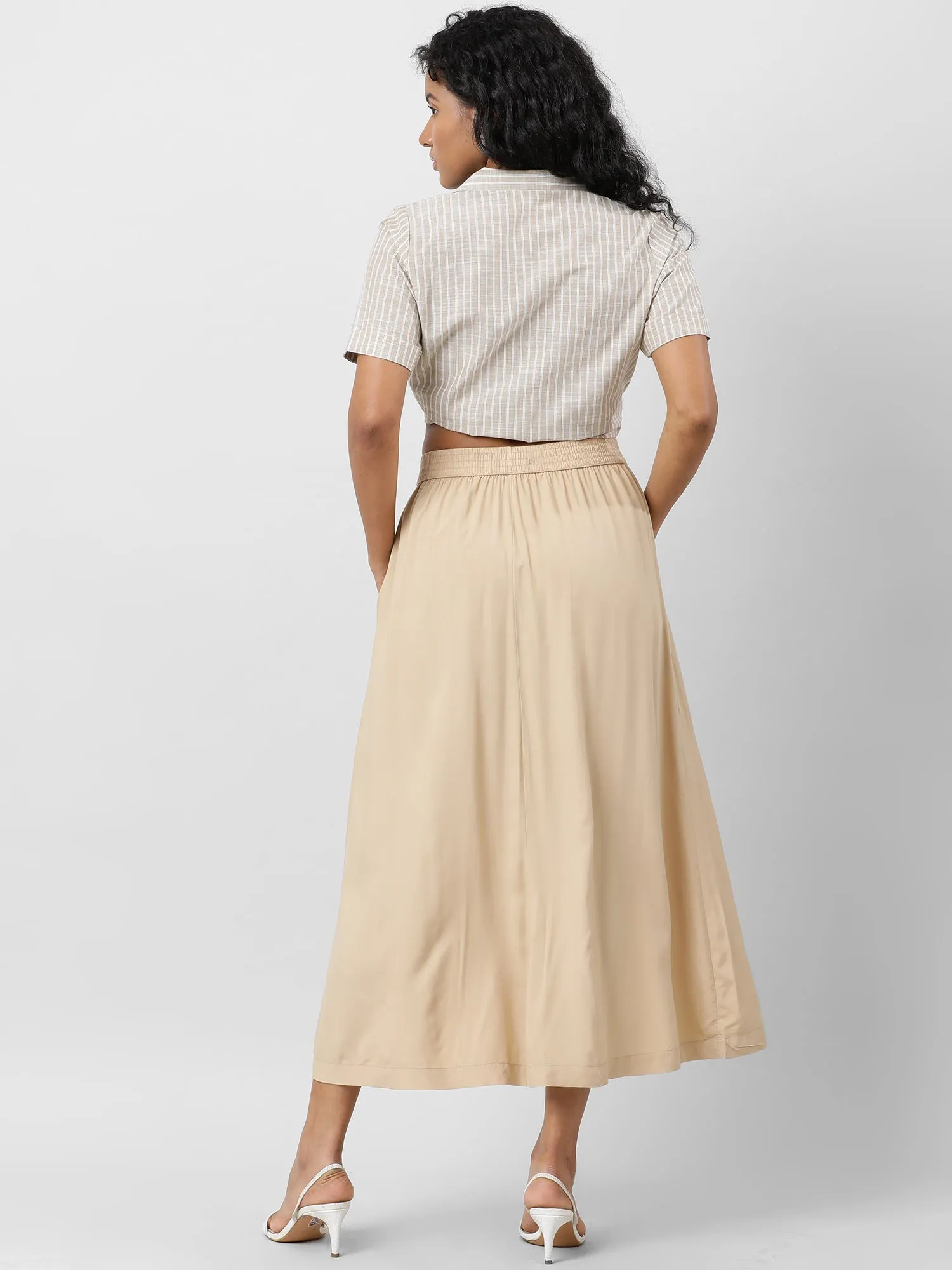 Women Effortlessly Chic Skirt With  Pockets