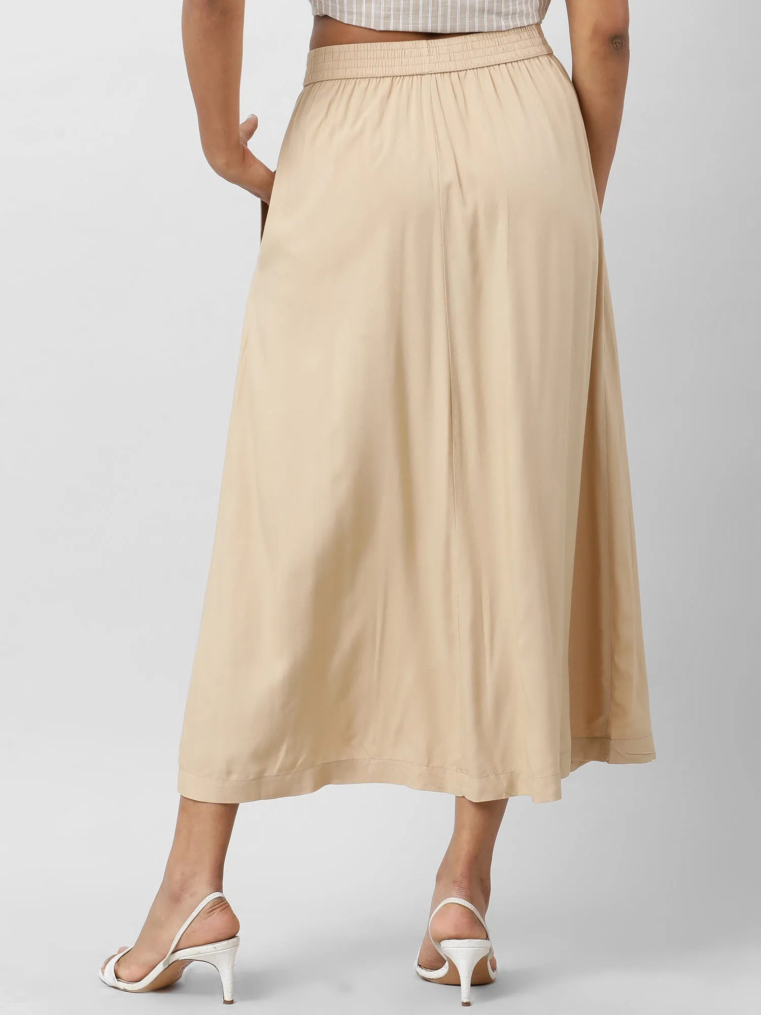 Women Effortlessly Chic Skirt With  Pockets