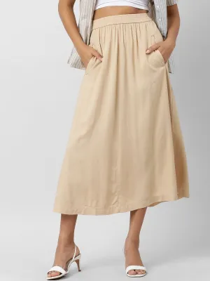 Women Effortlessly Chic Skirt With  Pockets