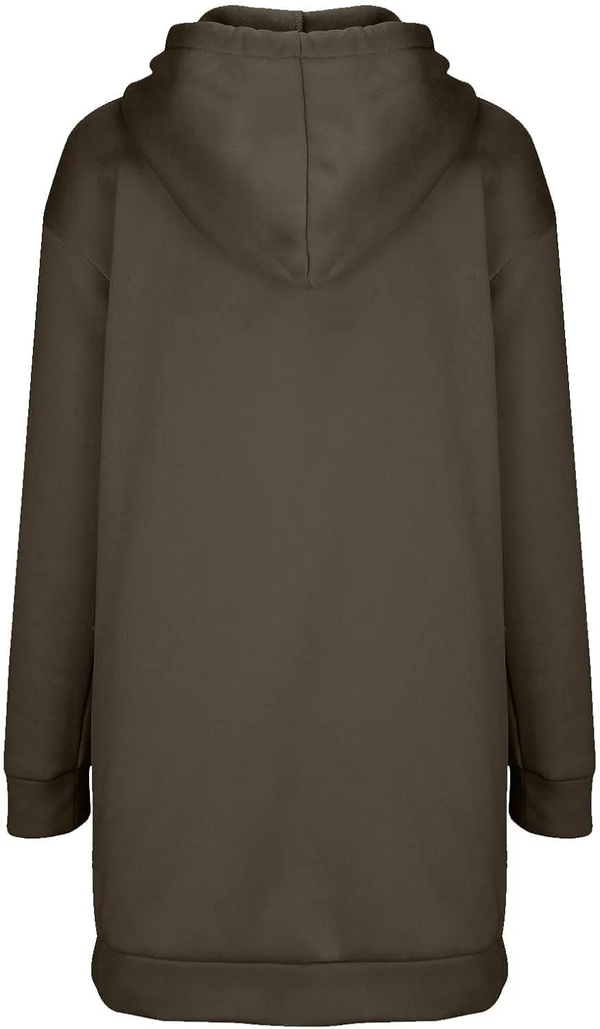 Women Hoodie Dress Solid Sweatshirt Long Sleeve Drawstring Hooded Pullover Winter Trendy Sport Dress with Pockets