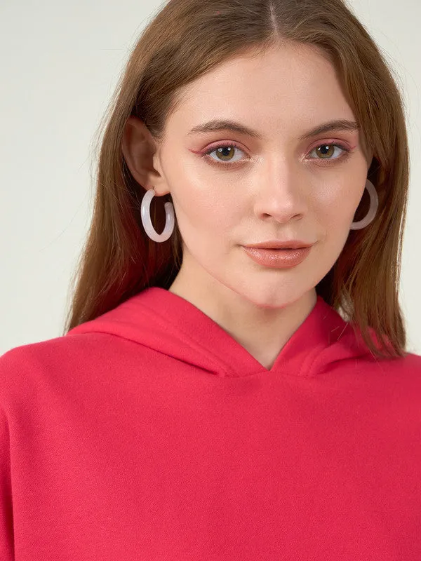 Women Magenta Odor-Free Sweatshirts