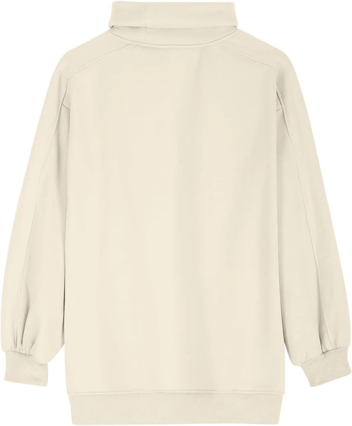 Womens Cute Oversized Hoodies Trendy High Neck Pullover Shirts Teen Girls Preppy Sweatshirts Fall Winter Clothes 2024