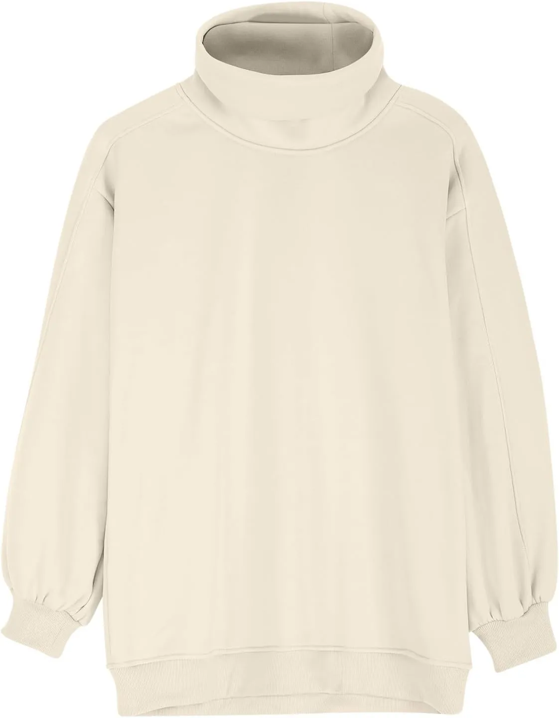 Womens Cute Oversized Hoodies Trendy High Neck Pullover Shirts Teen Girls Preppy Sweatshirts Fall Winter Clothes 2024