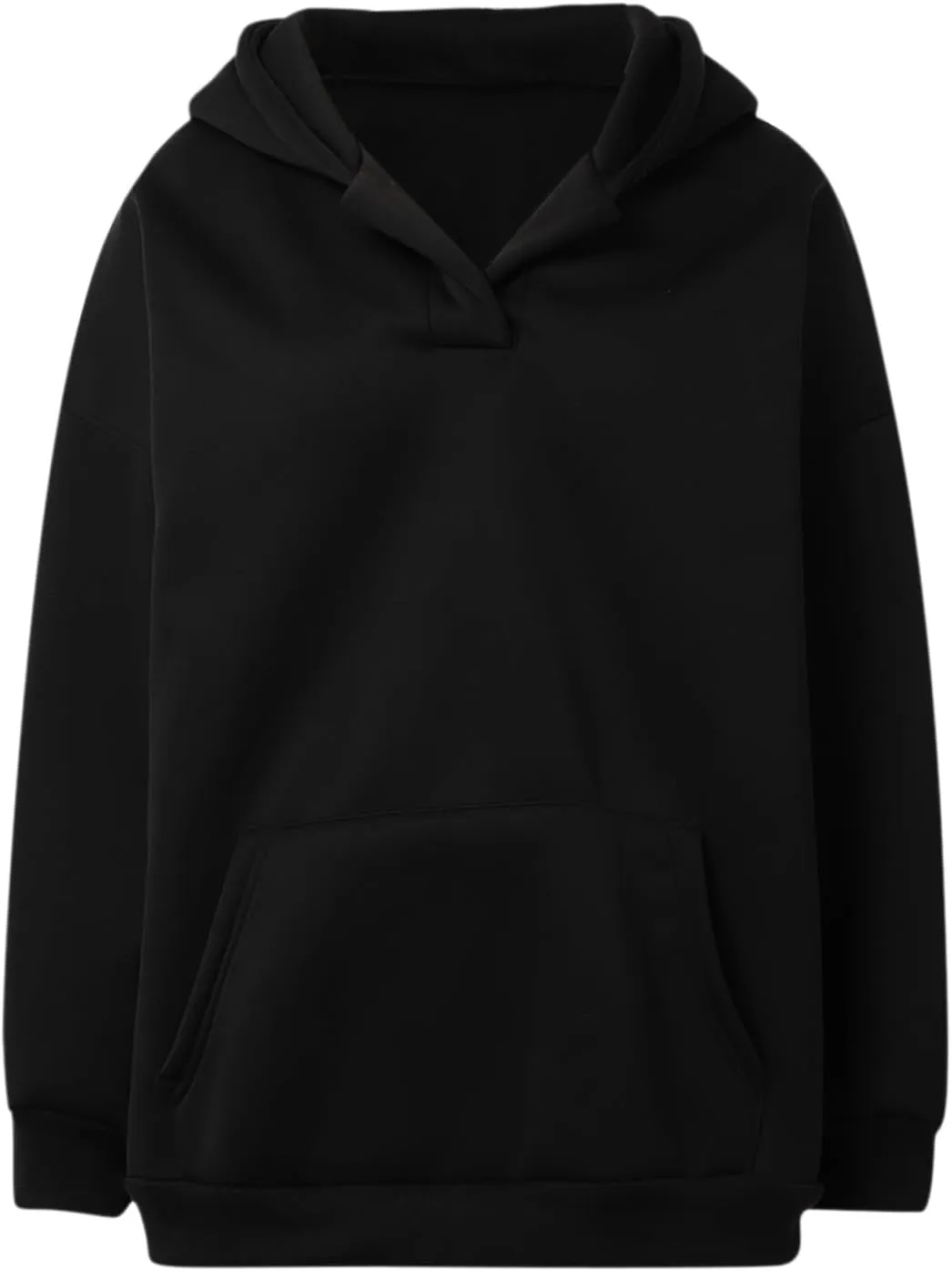 Womens Oversized Hoodies Casual V Neck Sweatshirts Long Sleeve Pullover for Teen Girls 2024 Fall Trendy Preppy Clothes