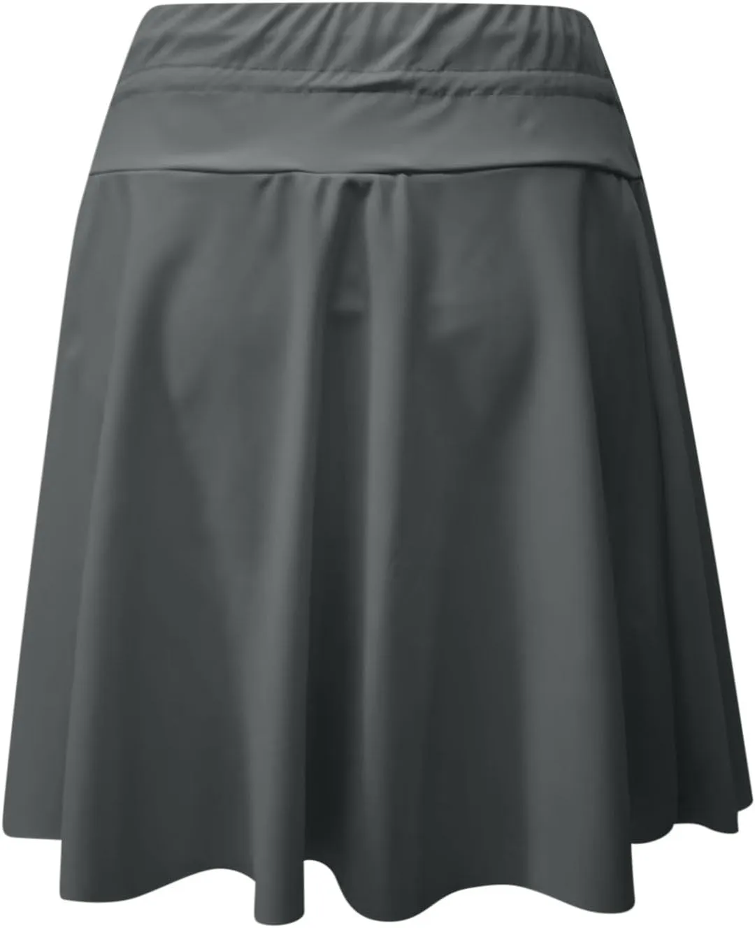 Women's Quick-Drying Underskirt Zipper Drawstring Tie-up High Waist Pleated Plain A Line Short Mini Skirts