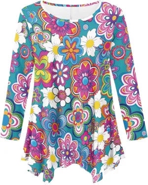 Ystardream Plus Size Long Sleeve Tops Women Suitable for Causal Daily