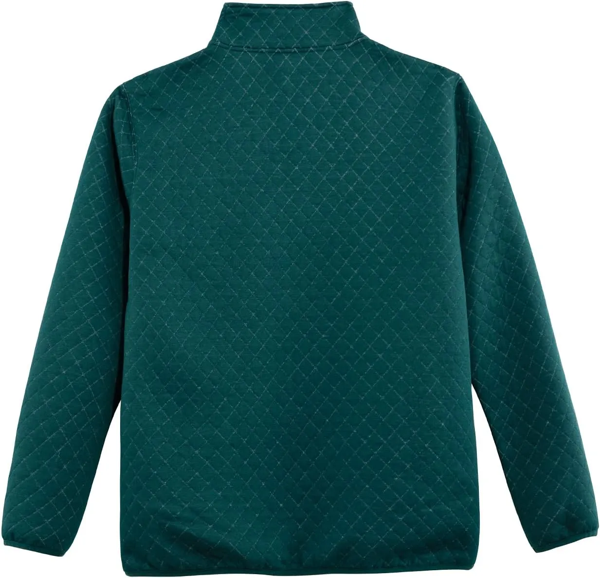 ZENTHACE Men's Ultra Soft Quilted 1/4 Snap Fleece Pullover Sweatshirt Jacket Long Sleeve Mountain Outdoor Shirt
